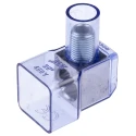 RS PRO Non-Fused Terminal Block, 1-Way, 25mm² Wire, Panel Mount, Transparent Blue Polycarbonate Housing, 450V 868-0724