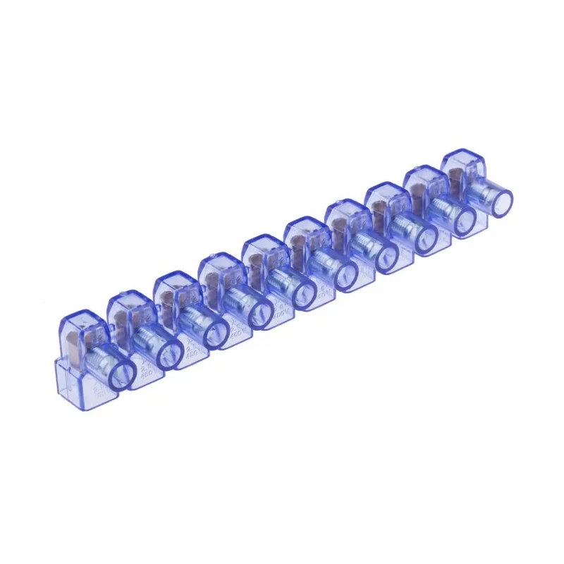 RS PRO Non-Fused Terminal Block, 10-Way, 2.5mm² Wire, Panel Mount, Screw Terminals, Polycarbonate, Brass Contacts 868-0733