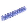 RS PRO Non-Fused Terminal Block, 10-Way, 2.5mm² Wire, Panel Mount, Screw Terminals, Polycarbonate, Brass Contacts 868-0733