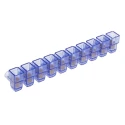 RS PRO Non-Fused Terminal Block, 10-Way, 2.5mm² Wire, Panel Mount, Screw Terminals, Polycarbonate, Brass Contacts 868-0733
