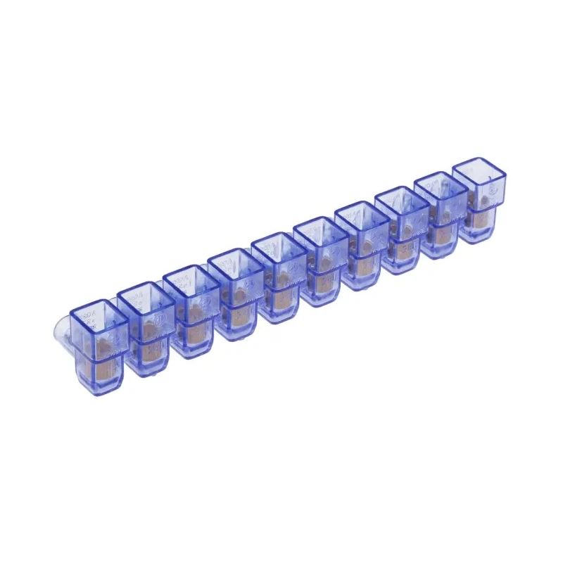 RS PRO Non-Fused Terminal Block, 10-Way, 2.5mm² Wire, Panel Mount, Screw Terminals, Polycarbonate, Brass Contacts 868-0733