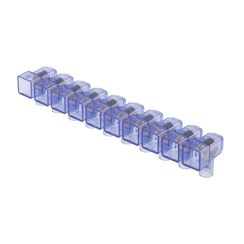 RS PRO Non-Fused Terminal Block, Panel Mount, 10-Way, 4mm² Wire, Screw Termination, Polycarbonate, Brass Contacts 868-0796