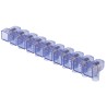 RS PRO Non-Fused Terminal Block, Panel Mount, 10-Way, 4mm² Wire, Screw Termination, Polycarbonate, Brass Contacts 868-0796