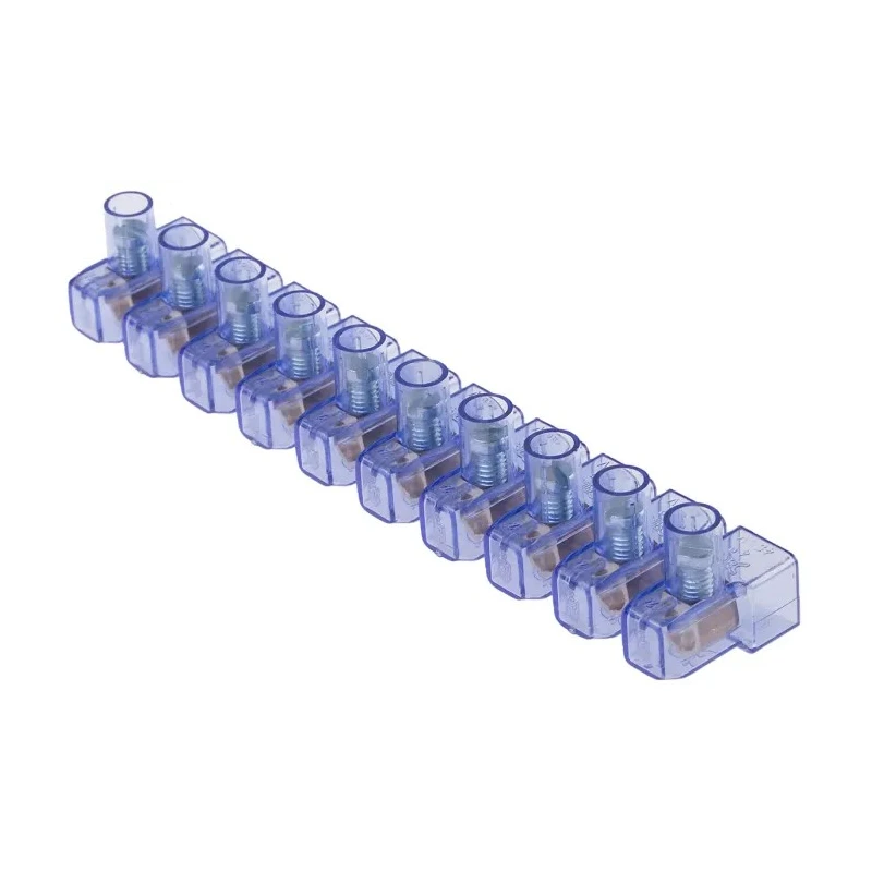 RS PRO Non-Fused Terminal Block, Panel Mount, 10-Way, 4mm² Wire, Screw Termination, Polycarbonate, Brass Contacts 868-0796