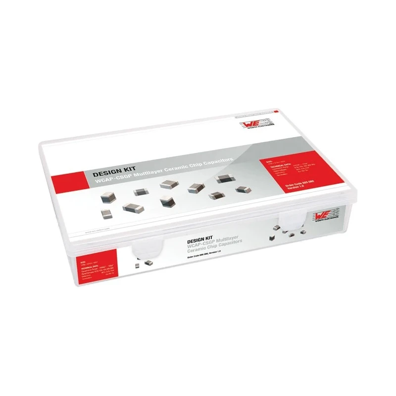 Wurth Elektronik Surface X5R, X7R Ceramic Capacitor Kit 720 Pieces 6.3V to 50V 1μF to 100μF 885080