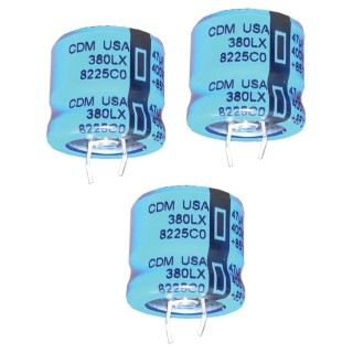 Cornell-Dubilier Radial Can Aluminium Capacitor 12mF 63V 3000h Lifetime 380LX123M063A052