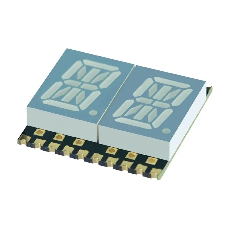Kingbright 2 Character 14 Segment Surface Mount LED Display Red Anode 10.2mm KCPDA04-105