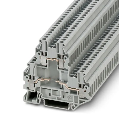 Phoenix Contact UTTB 2.5- 2-BE Series Grey 2-Level Feed Through Terminal Block Screw Termination 3046757