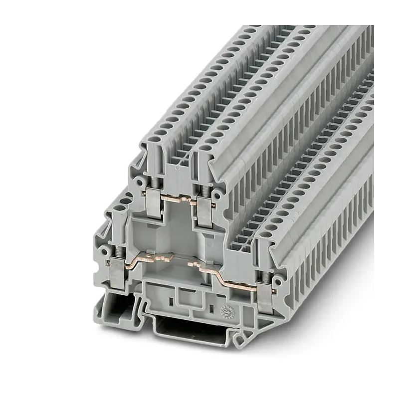Phoenix Contact UTTB 2.5- 2-BE Series Grey 2-Level Feed Through Terminal Block Screw Termination 3046757