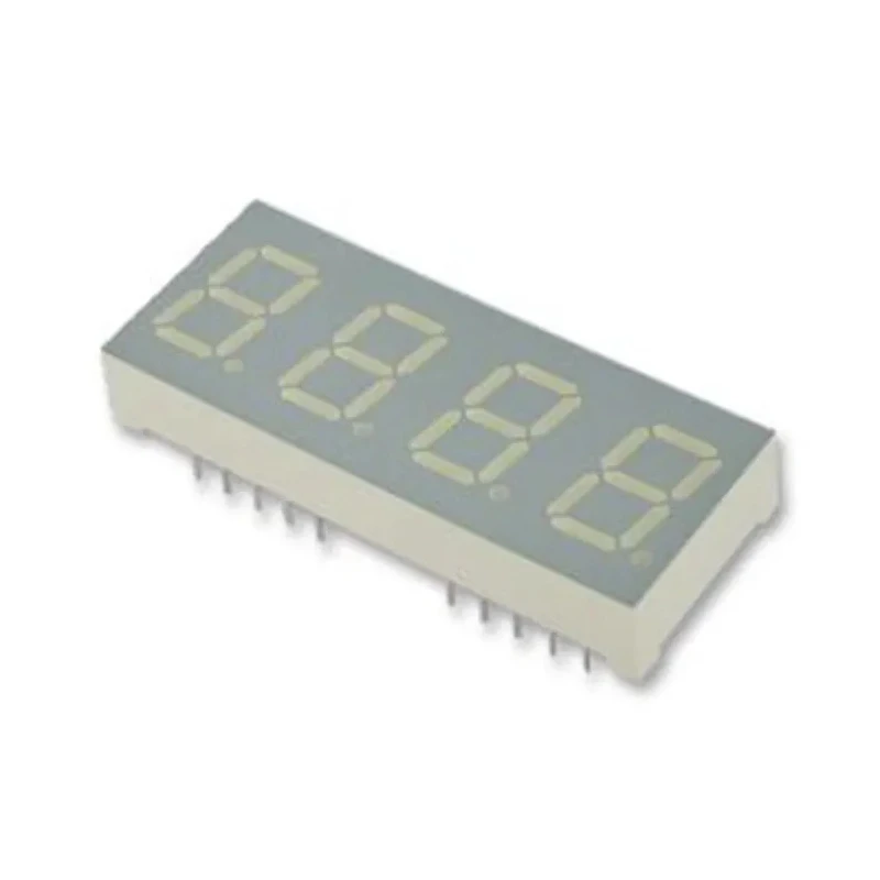 Kingbright 4-Digit 7 Segment LED Display Red Anode 10.2 mm Character Height CA04-41SURKWA