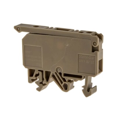 RS PRO 600V 16A Beige 4mm² 1-Level Fused Screw Termination Disconnect Terminal Block 872-5615