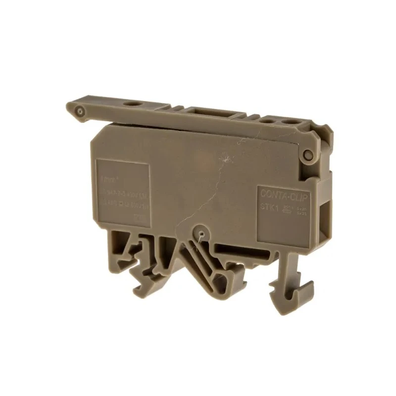 RS PRO 600V 16A Beige 4mm² 1-Level Fused Screw Termination Disconnect Terminal Block 872-5615