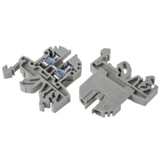 RS PRO Feed Through Terminal Block Beige, 1-Level, Screw Termination, 500 V, 40 A, 22 to 10 AWG 872-5612