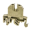RS PRO Feed Through Terminal Block Beige, 1-Level, Screw Termination, 500 V, 40 A, 22 to 10 AWG 872-5612