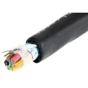 Alpha Wire Xtra-Guard 2 Performance Screened Control Cable, 6 Cores, 0.35mm² 22 AWG, Armoured, Black Polyvinyl 25196 BK005