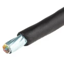 Alpha Wire Xtra-Guard 2 Performance Screened Control Cable, 6 Cores, 0.35mm² 22 AWG, Armoured, Black Polyvinyl 25196 BK005