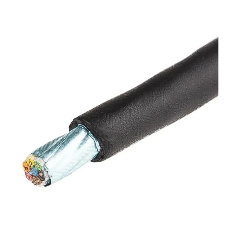 Alpha Wire Xtra-Guard 2 Performance Screened Control Cable, 6 Cores, 0.35mm² 22 AWG, Armoured, Black Polyvinyl 25196 BK005