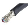 Alpha Wire Xtra-Guard 2 Performance Cable Series Data Cable 6 Pairs 12 Cores 0.9 mm² 30 m Black Sheath 25276 BK005