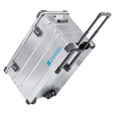 Zarges Metal Waterproof Watertight Transit Case Wheeled 400 mm x 455 mm x 800 mm 41812