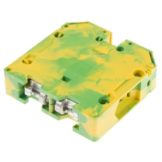 RS PRO Protective 2-Level Earth Terminal Block Green, Yellow 10mm² to 95 mm² Screw Termination 872-4701