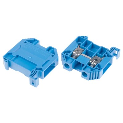 RS PRO Feed Through Terminal Block Blue, 1-Level, Screw, 1kV Voltage, 85A Current 872-4697