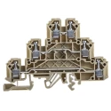 RS PRO Feed Through Terminal Block Beige 3-Level Screw Termination 300V 24A 872-5619