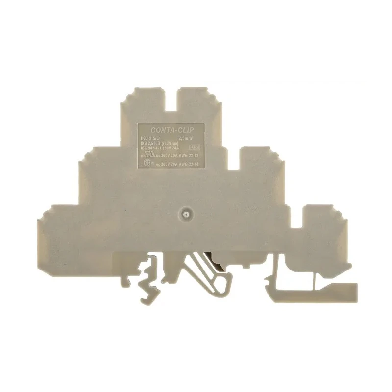 RS PRO Feed Through Terminal Block Beige 3-Level Screw Termination 300V 24A 872-5619