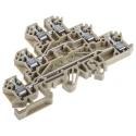 RS PRO Feed Through Terminal Block Beige 3-Level Screw Termination 300V 24A 872-5619