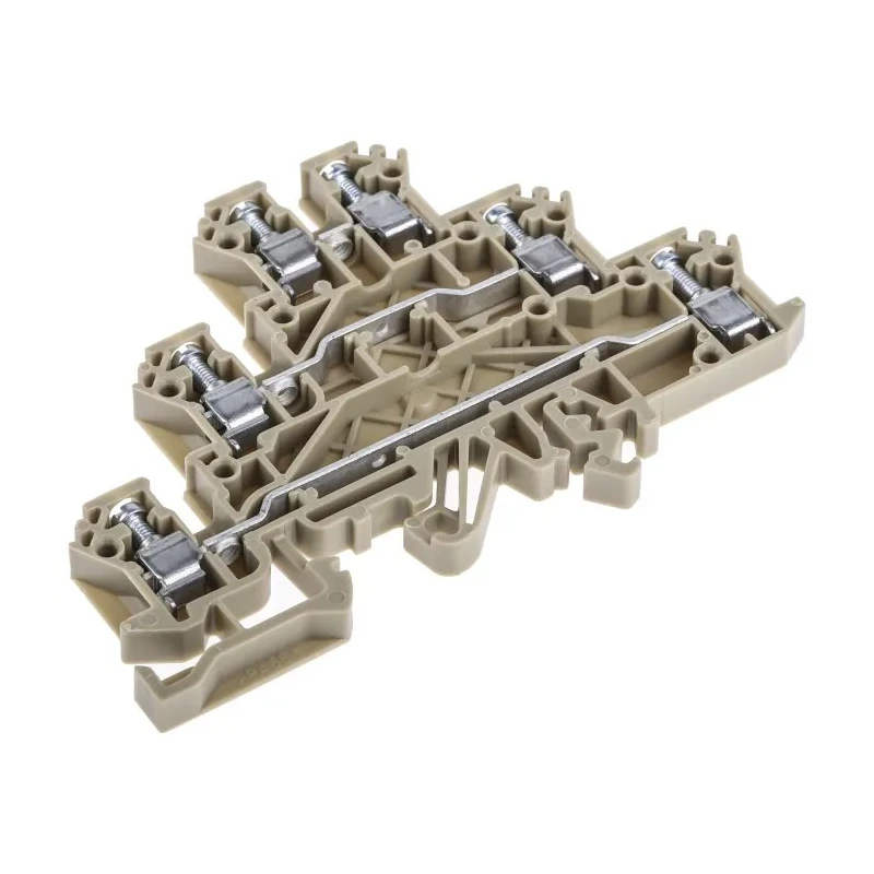 RS PRO Feed Through Terminal Block Beige 3-Level Screw Termination 300V 24A 872-5619