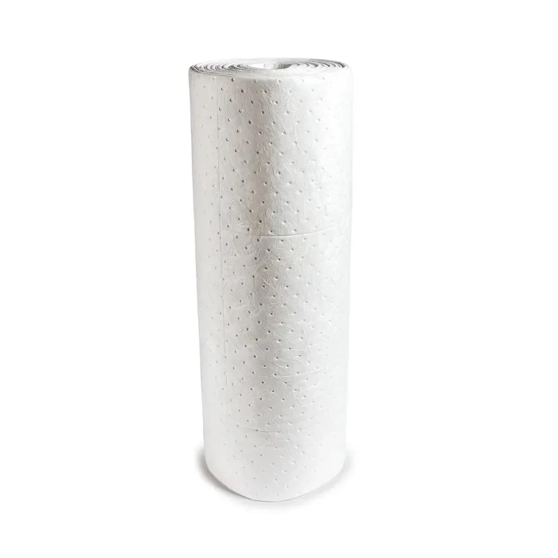 RS PRO Spill Absorbent Roll for Oil Use 180 L Capacity White Roll 365mm Length 872-5735