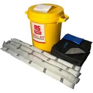 RS PRO 80 L Maintenance Spill Kit 80L Absorbent Capacity with Static Bin 872-5763