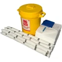 RS PRO 80 Litre Oil Spill Kit with 80L Absorbent Capacity in Static Yellow Bin 872-5760