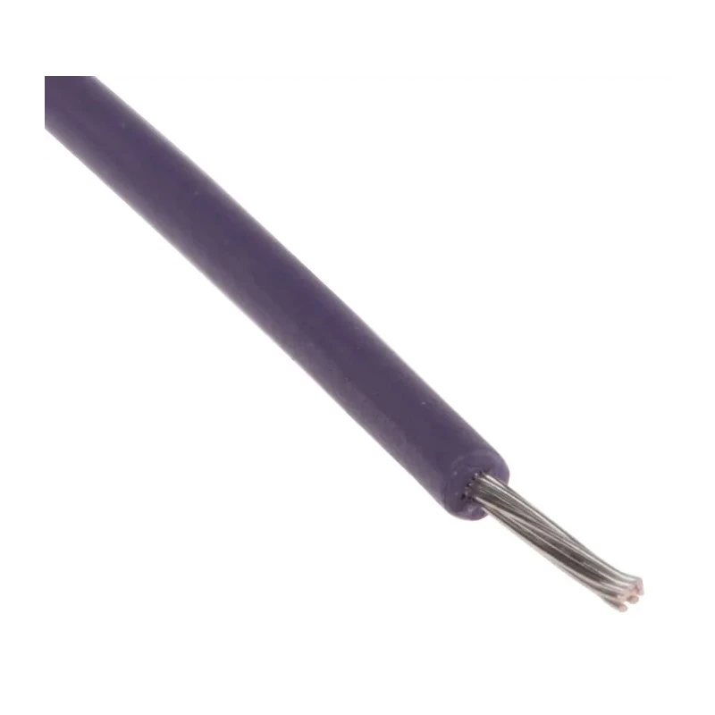 RS PRO Purple 0.2 mm² 24 AWG UL3239 Series Hook Up Wire, 11/0.16 mm Core Strands, 100 m Length Polyethylene Jacket 873-8968