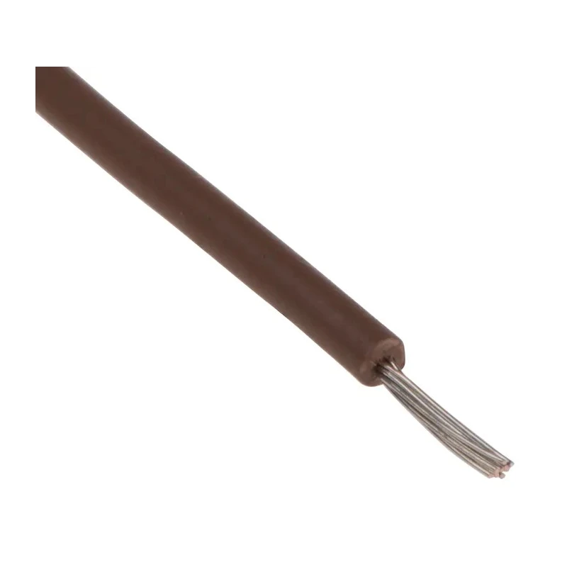 RS PRO Brown 0.2 mm² Hook Up Wire 24 AWG 11/0.16 mm Strands Polyethylene Jacket 100 m UL3239 873-8949