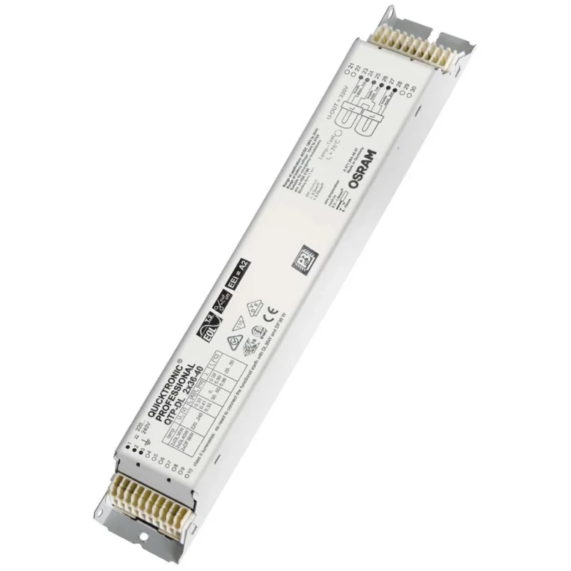 Osram Quicktronic Professional Electronic Lighting Ballast for Compact Fluorescent Lamps 220V-240V QTP-DL 2X36-40/220-240