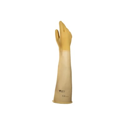 Mapa ALTO 285 Beige Latex Work Gloves Size 10 Chemical Resistant Coated Gloves 2 Pieces 285