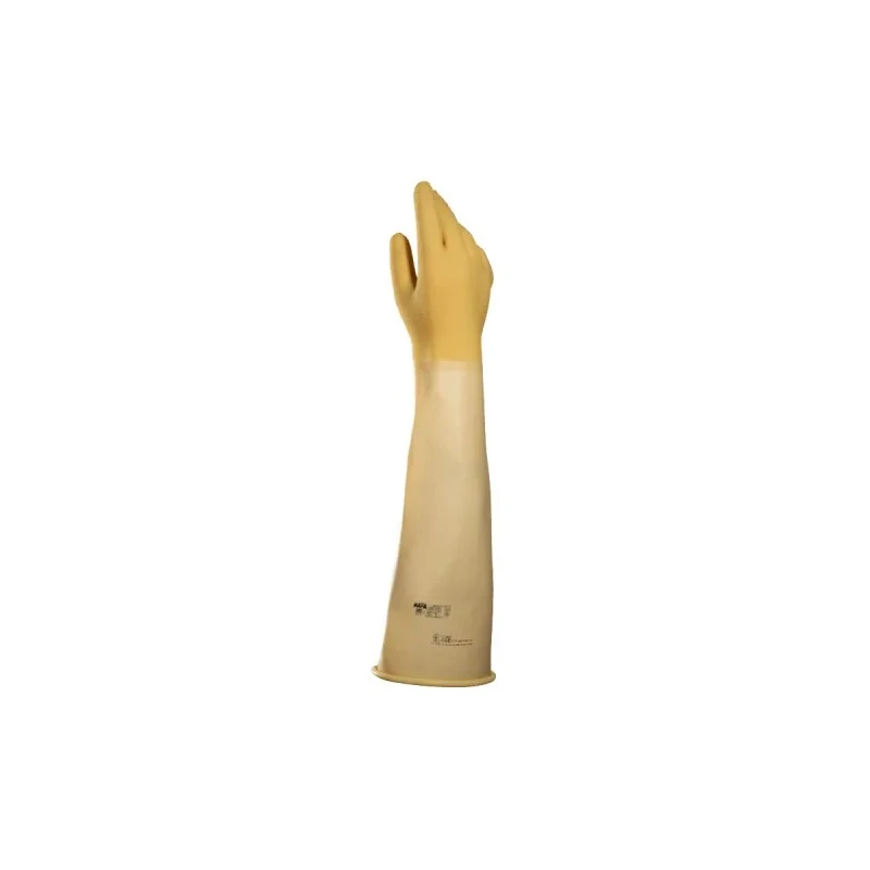 Mapa ALTO 285 Beige Latex Work Gloves Size 10 Chemical Resistant Coated Gloves 2 Pieces 285