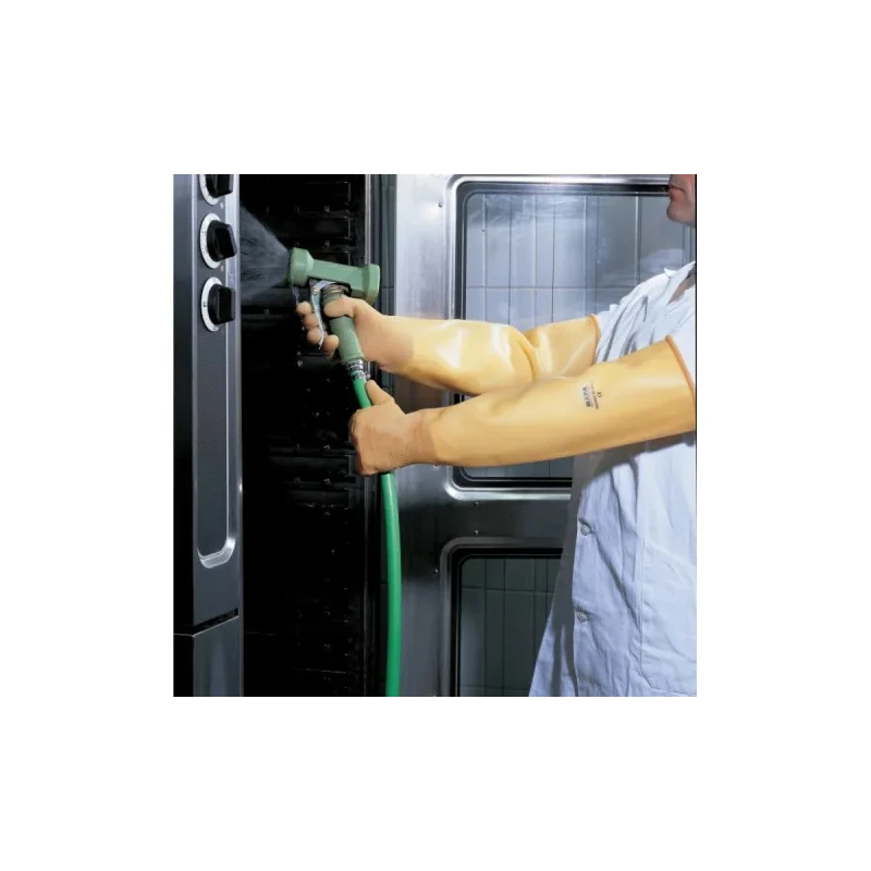 Mapa ALTO 285 Beige Latex Work Gloves Size 10 Chemical Resistant Coated Gloves 2 Pieces 285