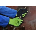 Mapa TEMPDEX 710 Yellow Nitrile Foam Coating Heat Resistant Work Gloves Size 9 2 Pcs 710