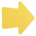 RS PRO Floor Sign Hazard Warning Sign, Self-Adhesive, Polyvinyl Chloride Material, Yellow, Height 90mm 873-5903