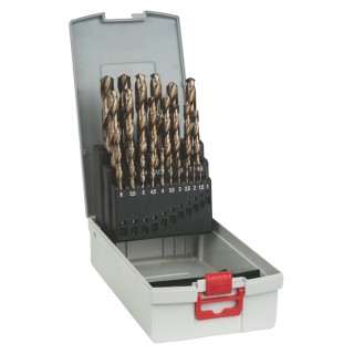 Bosch 25-Piece Twist Drill Bit Set for Metal with HSS-Co Material, 1 mm to 13 mm Sizes 2608587018