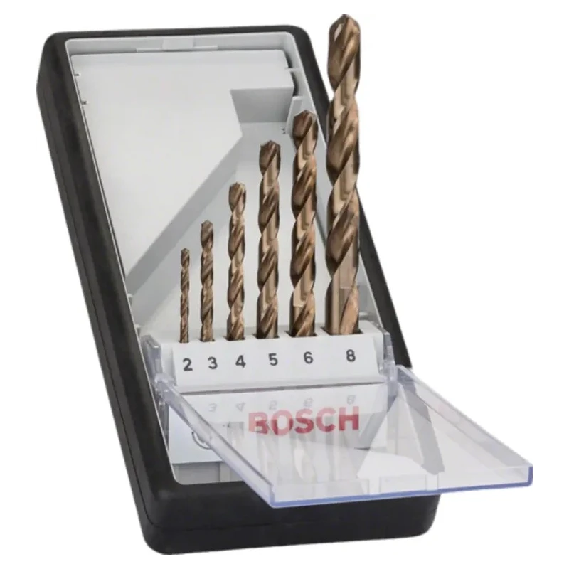 Bosch 25-Piece Twist Drill Bit Set for Metal with HSS-Co Material, 1 mm to 13 mm Sizes 2608587018