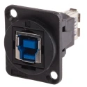 RS PRO Straight, Panel Female 1 Port USB Type B to A USB Connector USB 3.0 874-1190