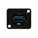 RS PRO Straight Panel Female 1 Port USB Type A to A USB Connector USB 3.0 874-1197