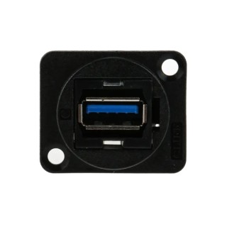 RS PRO Straight Panel Female 1 Port USB Type A to A USB Connector USB 3.0 874-1197
