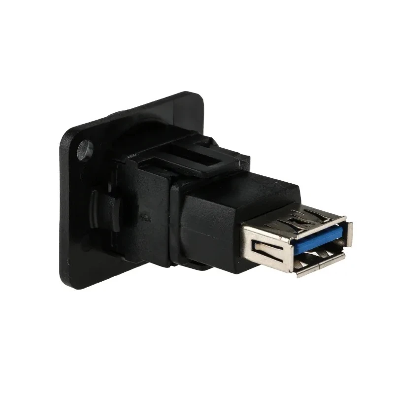 RS PRO Straight Panel Female 1 Port USB Type A to A USB Connector USB 3.0 874-1197