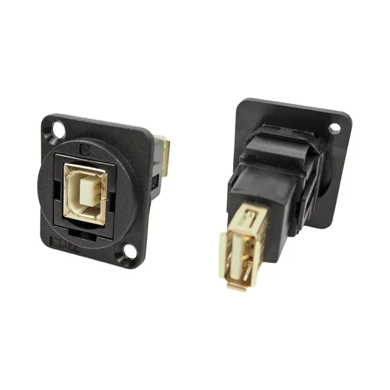 RS PRO USB Connector Panel Mount Female 1 Port USB Type B to A USB 2.0 874-1248