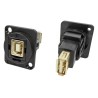 RS PRO USB Connector Panel Mount Female 1 Port USB Type B to A USB 2.0 874-1248