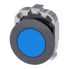 Siemens SIRIUS ACT 3SU10 Series Blue Latching Push Button Head, 30 mm Cutout, IP69K, IP67, IP66 3SU1060-0JA50-0AA0