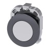 Siemens SIRIUS ACT 3SU10 Series White Round Latching Push Button Head Metal, 30 mm Cutout, 38 mm 3SU1060-0JA60-0AA0
